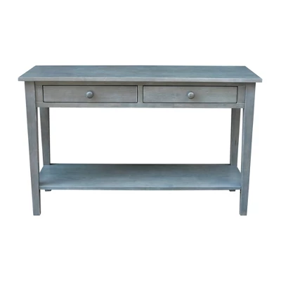 Spencer Console Server Table Antique Washed Heather Gray - International Concepts - Image 2
