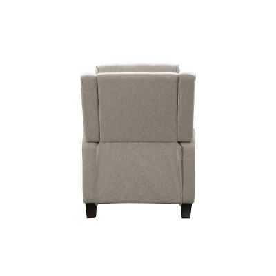 Kevin Fabric Tufted Pushback Recliner Cream - Abbyson Living - Image 4