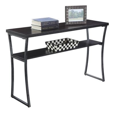 X Calibur Console Table Espresso/Slate Gray - Breighton Home - Image 2