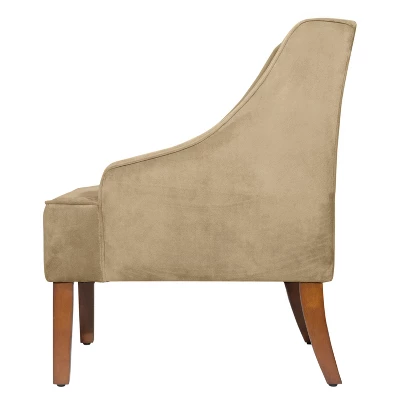Velvet Swoop Armchair - HomePop - Image 2