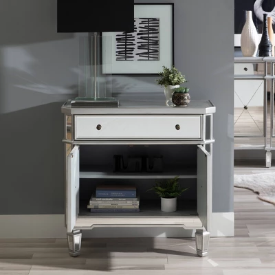 Sasha Mirrored 1Drawer 2Door Console - Powell Company - Image 10
