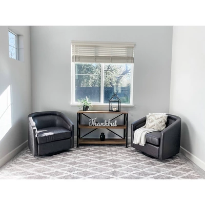 Classic Swivel Barrel Chair - WOVENBYRD - Image 8