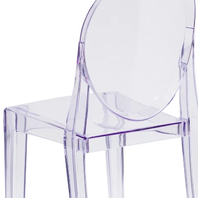 Emma And Oliver Ghost Side Chair In Transparent Crystal - Image 4