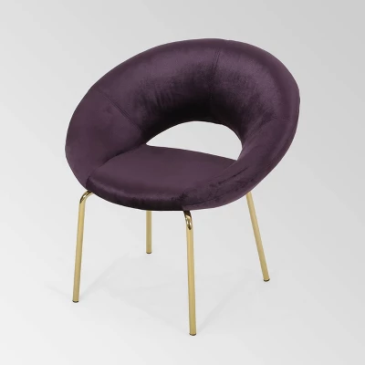 Pincay Modern Glam Velvet Accent Chair - Christopher Knight Home - Image 5
