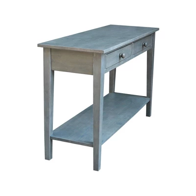 Spencer Console Server Table Antique Washed Heather Gray - International Concepts - Image 3