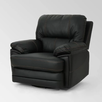 Elodie Leather Swivel Power Recliner - Christopher Knight Home - Image 6