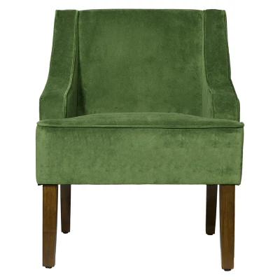 Velvet Swoop Armchair - HomePop - Image 18