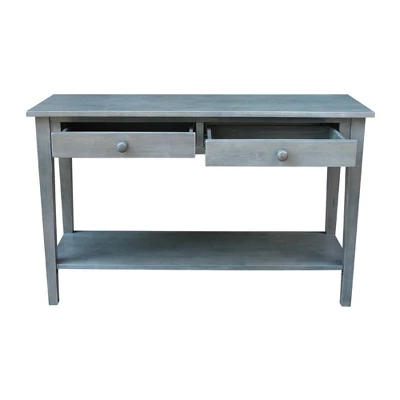 Spencer Console Server Table Antique Washed Heather Gray - International Concepts - Image 6