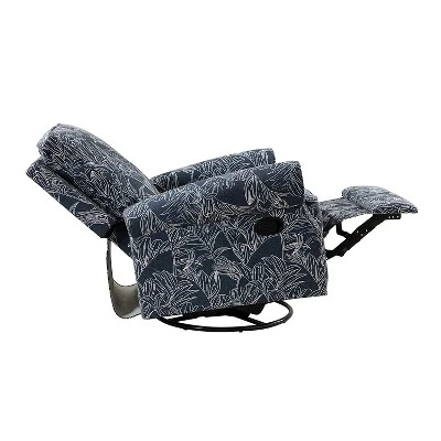 Pablo Traditional-normal Manual Swivel Glider Recliner With Nailhead Trims For Living Room | KARAT HOME - Image 7