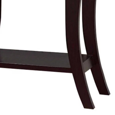 Stylish Console Table Dark Chocolate - Benzara - Image 3