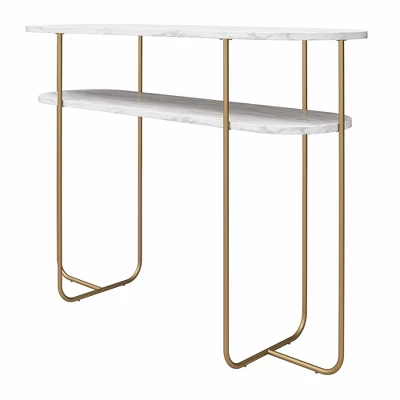 Athena Console Table White Marble - Novogratz - Image 6