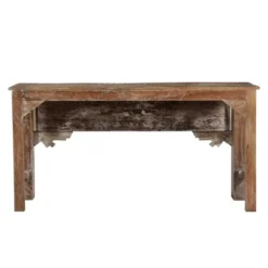 Tortoise Wooden Metal Fitted Console Brown - Timbergirl