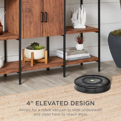 Best Choice Products 55in 3-Tier Shelf Console Table, Accent Furniture, Display Stand W/ Built-In Cabinet - Image 2