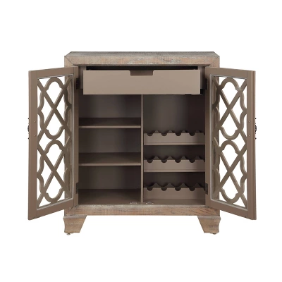 Highrise Wine Cabinet Light Brown - Treasure Trove Accents - Image 3