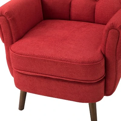 Dittmar Mid Century Club Chair With Wingback And Button-tufted Design | ARTFUL LIVING DESIGN - Image 7