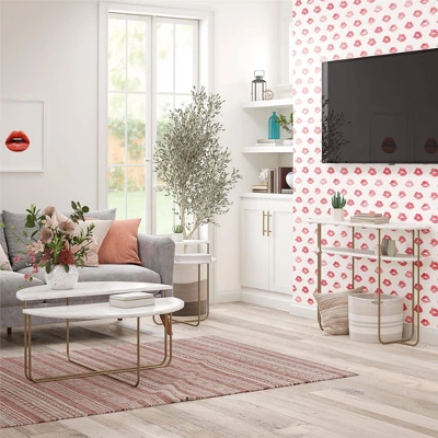 Athena Console Table White Marble - Novogratz - Image 4