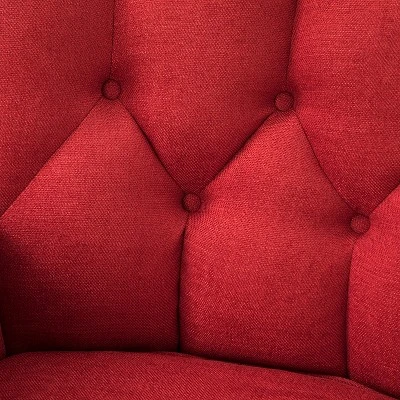 Dittmar Mid Century Club Chair With Wingback And Button-tufted Design | ARTFUL LIVING DESIGN - Image 8