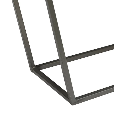 Modern Triangular Console Table Brown - Olivia & May - Image 3