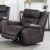 Aria Power Glider Recliner With Power Head Rest Saddle Brown - Steve Silver Co.