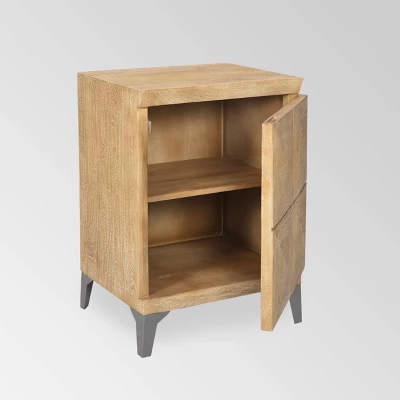 Glover Boho Cabinet Gray Antique - Christopher Knight Home - Image 2