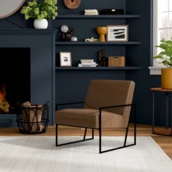 ELuxury Metal Arm Accent Chair