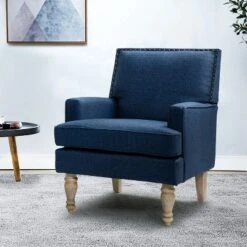 Asiab Wooden Upholstered Armchair | Karat Home