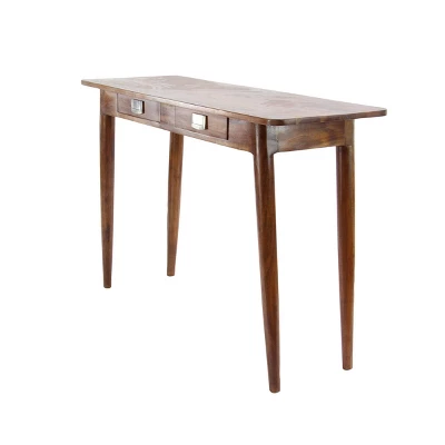 Modern Wood Rectangle Console Table - Olivia & May - Image 8