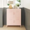 RealRooms Shadwick 4 Door Metal Locker Storage Cabinet