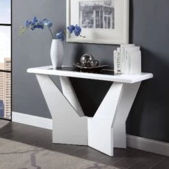 Manke Tempered Glass Top Insert Sofa Table - MiBasics