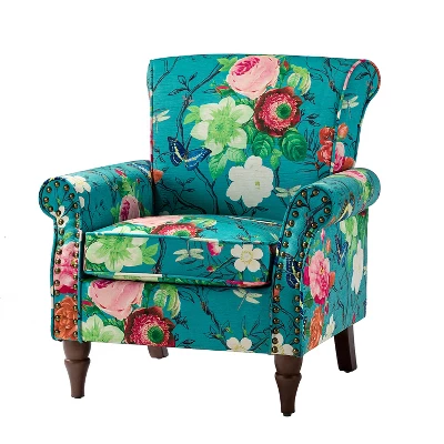 Araceli Traditional Comfy Floral Livingroom Armchair | ARTFUL LIVING DESIGN - Image 18