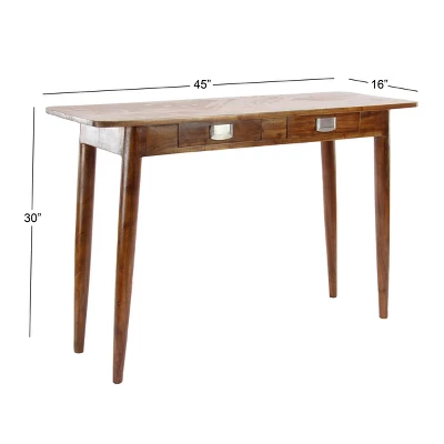 Modern Wood Rectangle Console Table - Olivia & May - Image 9