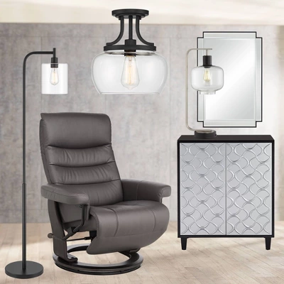 Studio 55D Firenze 30 1/2" Wide Black And Silver Accent Cabinet - Image 7