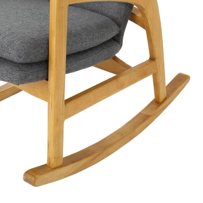 Braant Mid-Century Fabric Rocker - Christopher Knight Home - Image 5