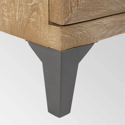 Glover Boho Cabinet Gray Antique - Christopher Knight Home - Image 5