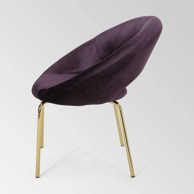 Pincay Modern Glam Velvet Accent Chair - Christopher Knight Home - Image 4