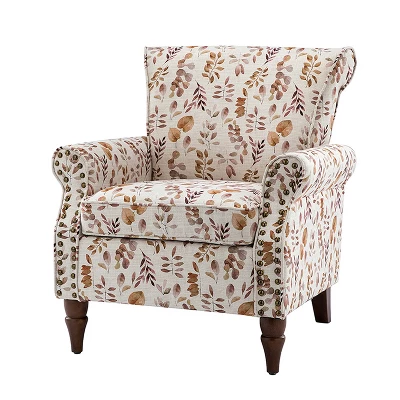 Araceli Traditional Comfy Floral Livingroom Armchair | ARTFUL LIVING DESIGN - Image 10