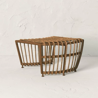 Topanga Club Chair With Ottoman - Blue/Brown - Opalhouse™ Designed With Jungalow™ - Image 8