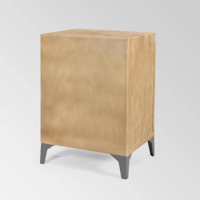 Glover Boho Cabinet Gray Antique - Christopher Knight Home - Image 6