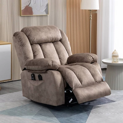 Big And Soft Multifunctional Power Lift Heated Massage Recliner - Kinwell - Image 5