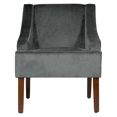 Velvet Swoop Armchair - HomePop - Image 19