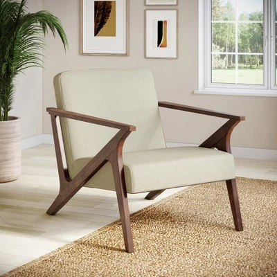 Glenwillow Home 30" Wide Grove MCM Wood Frame Upholstered Accent Chair - Image 4