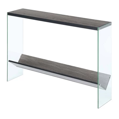 SoHo V Console Table With Shelf - Breighton Home - Image 7