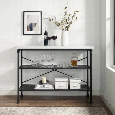 Madeleine Console Matte Black - Crosley - Image 6