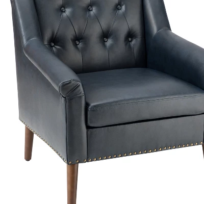 Nycteus Vegan Leather Armchair | ARTFUL LIVING DESIGN - Image 5