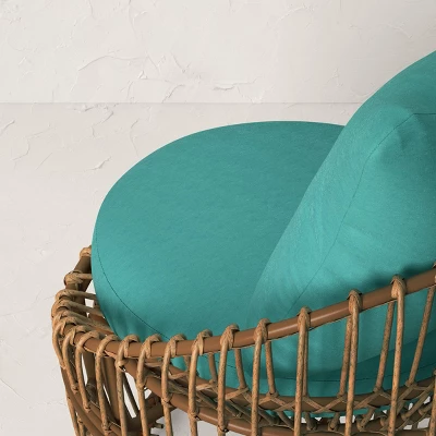 Topanga Club Chair With Ottoman - Blue/Brown - Opalhouse™ Designed With Jungalow™ - Image 5