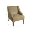 Velvet Swoop Armchair - HomePop