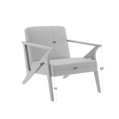 Glenwillow Home 30" Wide Grove MCM Wood Frame Upholstered Accent Chair - Image 5