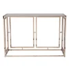 Glenshippe Faux Marble Console Table Champagne - Aiden Lane