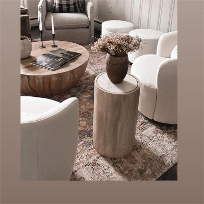 Bella Swivel Barrel Chairs Set Of 2,Contemporary Farmhouse 28'' Seat Width Linen Swivel Chair,Armrest 360° Swivel Nursery Chair-Maison Boucle - Image 6