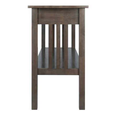 Stafford Console Hall Table Oyster Gray - Winsome - Image 3